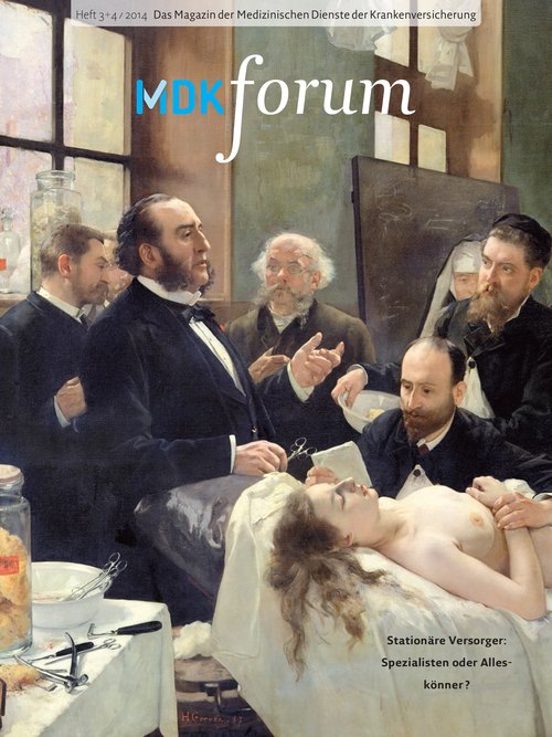 Titelseite der Zeitschrift MDK forum Ausgabe 1/2015Titelseite der Zeitschrift MDK forum Ausgabe 3-4/2014